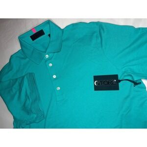 G/Fore G4 NWT Men's‎ Large Polo Shirt Siren Green GMP000135 Logo NWT $160